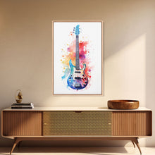 Load image into Gallery viewer, Electric Guitar Wall Art, Rock N Roll Decor, Graffiti Art, Splatter Art, Musician Gift Custom Guitar Art

