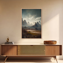 Carregar imagem no visualizador da galeria, Arizona wall art, canvas print, desert, rocks, mountains, steppes, cool nature wall decor
