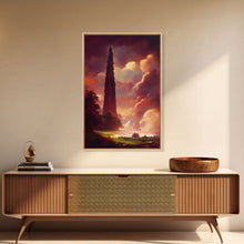 Load image into Gallery viewer, Dark Tower, High Fantasy Art Canvas Print, unique wall art, fantasy concept art
