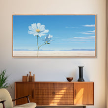 Load image into Gallery viewer, Desert Art, Wildflowers Wall Art, Botanical Painting, Panoramic Art, Wall Art, Canvas Art, Landscape Art, Horizontal Print, Thank You Gift
