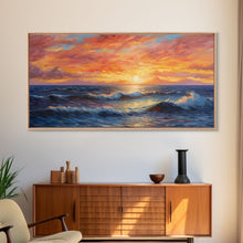 Carregar imagem no visualizador da galeria, Beach Art, Framed Canvas Print, Beach Wall Art, Gift For Him, Above Sofa Art, Centerpiece Art, Wall Decor, Beach Print, Beach Wall Decor
