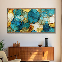 Carregar imagem no visualizador da galeria, Abstract Wall Art, Green Abstract Print, Vibrant Abstract, Panoramic Art, Wall Art, Canvas Art, Landscape Art, Welcome Home Gift, Room Decor
