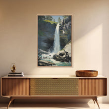 Carregar imagem no visualizador da galeria, Waterfalls Wall Art, Nature Art Print, Landscape Print, Canvas Print, Wall Art, Vertical Print, Travel Print, Teacher Gift, Farmhouse Art
