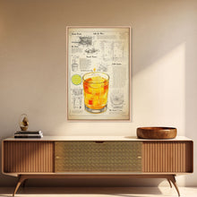 Cargar imagen en el visor de la galería, Cocktail Wall Art, Bar Cart Art, Cocktail Gift, Canvas Print, Wall Art, Vertical Print, Dorm Room Art, Kitchen Wall Decor, Friendship Gift
