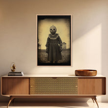 Load image into Gallery viewer, Creepy Wall Art, Horror Home Decor, Scary Wall Art, Spooky Halloween Canvas Print, Wall Art, Vertical Print, Home Decor, Wall Decor
