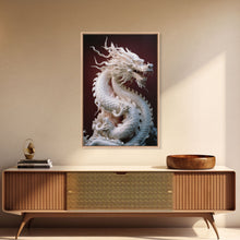 Load image into Gallery viewer, Dragon Art, Sculpture Wall Art, Asian Decor, Canvas Print, Wall Art, Vertical Print, Gift For Couples, Dorm Room Art, Living Room Prints

