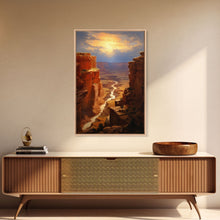 Carregar imagem no visualizador da galeria, Canyon Wall Art, River Wall Print, Landscape Print, Canvas Print, Wall Art, Vertical Art, Family Room Wall Art, Home Decor Prints, RV Decor
