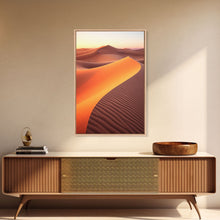 Load image into Gallery viewer, Desert Ladscape, Sand Dunes Art Print, Desert Art, Canvas Print, Wall Art, Vertical Art, Office Wall Decor, Landscape Print, Family Room Art
