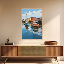 Load image into Gallery viewer, Boat Wall Art, Nautical Wall Art, Coastal Wall Art, Lobster Boat, Canvas Print, Wall Art, Vertical Art, College Dorm Decor, Entryway Prints
