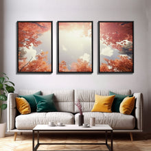 Carregar imagem no visualizador da galeria, Fall Art Print, Nature Print, Trees Wall Art, Canvas Print, Wall Art, 3 Piece Wall Art, Kitchen Wall Decor, Home Office Art, Above Bed Decor
