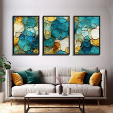 Carregar imagem no visualizador da galeria, Abstract Art Print, Vibrant Wall Print, Canvas Print, Wall Art, 3 Piece Wall Art, Abstract Wall Art, Above Bed Art, Teen Girl Room Decor
