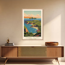 Cargar imagen en el visor de la galería, Channel Island National Park Travel Poster Print, Canvas Print Wall Art, California Travel Art, Midcentury Modern Travel Decor
