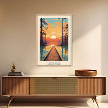 Cargar imagen en el visor de la galería, Congaree National Park Travel Poster Print, Canvas Print Wall Art, South Carolina Travel Art, Midcentury Modern Travel Decor
