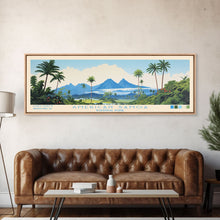 Carregar imagem no visualizador da galeria, American Samoa National Park, Panoramic Samoa Travel Art, National Park Print, Minimalist Travel Art, Midcentury Modern Style Landscape
