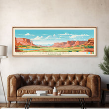 Carregar imagem no visualizador da galeria, Canyonlands National Park, Panoramic Utah Travel Art, National Park Print, Minimalist Travel Art, Midcentury Modern Style Landscape
