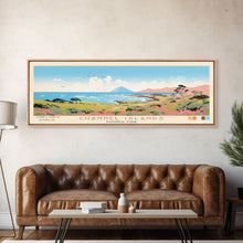 Cargar imagen en el visor de la galería, Channel Islands National Park Panoramic California Travel Art, National Park Print, Minimalist Travel Art, Midcentury Modern Style Landscape
