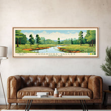 Load image into Gallery viewer, Cuyahoga Valley National Park, Panoramic Ohio Travel Art, National Park Print, Minimalist Travel Art, Midcentury Modern Style Landscape
