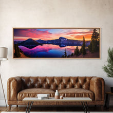 Load image into Gallery viewer, Panoramic of Crater Lake National Park, Extra Large Wall Art, Panoramic Wall Art, Panoramic Print, Landscape Photography, Landscape Print

