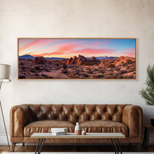 Load image into Gallery viewer, Panoramic of Joshua Tree National Park, Extra Large Wall Art, Panoramic Wall Art, Panoramic Print, Landscape Photography Landscape
