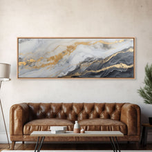 Load image into Gallery viewer, Abstract print White and gold Marble wall art Abstract Canvas art Marble Wall decor Modern wall art Abstract Printable wall art
