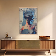 Carregar imagem no visualizador da galeria, Abstract Portrait, Portrait Painting, Abstract Art Print, Canvas Print, Wall Hanging, Portrait Art, Bedroom Teen Girl Art, Bedroom Prints

