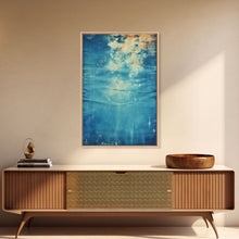 Load image into Gallery viewer, Denim Canvas Print Wall Art, Tie Dye Denim Texture Print On Canvas, Unique Wall Art, Boho Style Art, Minimalist Wall art
