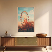 Carregar imagem no visualizador da galeria, An Abandoned Ferris Wheel, Frames Canvas Print, Liminal Spaces, Abandoned Photography Wall Art Fine Art Print

