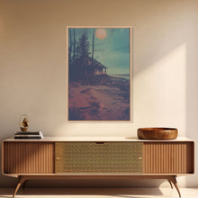Carregar imagem no visualizador da galeria, Beach House Wall Art, Beach Wall Art, Cabin Art, Canvas Print, Wall Hanging, Portrait Art, Home Wall Decor, Living Room Prints, Travel Print
