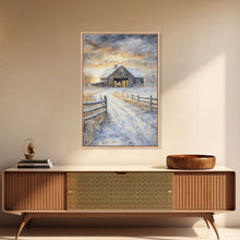 Carregar imagem no visualizador da galeria, Fall Decor, Barn Amongst The Falling Leaves, Farmhouse Decor, Fall Art, Autumn Decor, Thanksgiving Seasonal Wall Art
