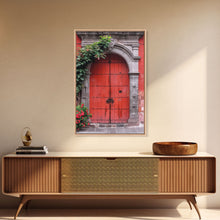 Cargar imagen en el visor de la galería, Change3 Indian Wall Art, Colorful Indian Doors, Framed Canvas Print, Painting Print, Traditional Hindu Architecture, Ready To Hang
