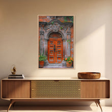 Cargar imagen en el visor de la galería, Change23. Mexican Wall Art, Framed Canvas Print, Old Town Mexico Architecture Wall Art, Framed Art
