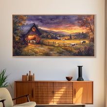 Cargar imagen en el visor de la galería, Christmas decor farmhouse, canvas print, Christmas home decor, extra large Christmas decor, rustic Christmas art, holiday wall art
