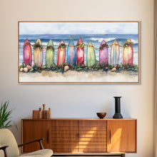 Cargar imagen en el visor de la galería, Christmas beach art, tropical Christmas decor, Christmas wall art, canvas print, beach Christmas decor, holiday wall art
