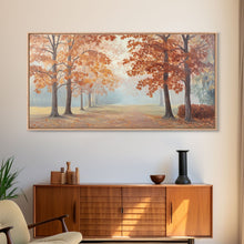 Load image into Gallery viewer, Elegant Christmas party with guests in formal attire by a Christmas tree Framed Canvas Print, holiday wall art for classy Christmas decor
