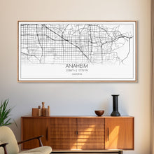 Carregar imagem no visualizador da galeria, Anaheim Street Map, California Map, Map Print, Modern Art, Wall Art, Canvas Print, Room Décor Aesthetic, Indie Room Décor, Wall Prints

