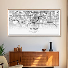 Carregar imagem no visualizador da galeria, Atlanta Street Map, Georgia Map, Map Print, Modern Art, Wall Art, Canvas Print, Housewarming Gift, Above Bed Prints, Wall Prints
