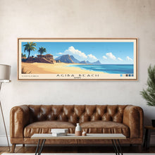 Carregar imagem no visualizador da galeria, Agiba Beach, Egypt Panoramic Print, Vacation Gift, Egypt Wall Art, Beach Painting, Beach Decor, Beach Or Lakehouse Art
