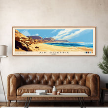 Carregar imagem no visualizador da galeria, Ain Sokhna, Egypt Panoramic Print, Vacation Gift, Egypt Wall Art, Beach Painting, Beach Decor, Large Wall Art, Wood Frame Art
