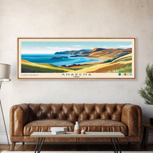 Carregar imagem no visualizador da galeria, Anakena, Chile Panoramic Print, Vacation Gift, Chile Wall Art, Beach Painting, Beach Decor, Beach Or Lakehouse Art
