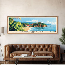 Carregar imagem no visualizador da galeria, Bahia Inglesa, Chile Panoramic Beach Print, Vacation Gift, Chile Wall Art, Framed Canvas Print, Framed Beach Painting
