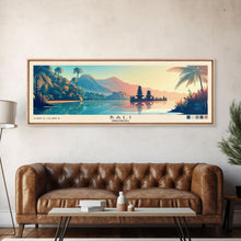 Carregar imagem no visualizador da galeria, Bali, Indonesia Panoramic Print, Vacation Gift, Indonesia Wall Art, Beach Painting, Beach Decor, Beach Or Lakehouse Art
