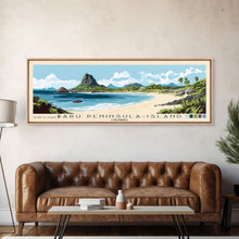 Load image into Gallery viewer, Barú Peninsula-Island, Colombia Panoramic Print, Vacation Gift, Colombia Wall Art, Vacation Wall Art, Vacatation Memories, Beach Decor, Beach Or Lakehouse Art

