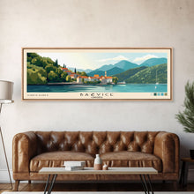 Carregar imagem no visualizador da galeria, Bačvice, Croatia Panoramic Print, Vacation Gift, Croatia Wall Art, Beach Painting, Beach Decor, Beach Or Lakehouse Art
