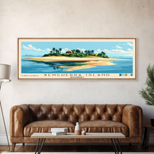 Load image into Gallery viewer, Benguerra Island, Mozambique Panoramic Print, Vacation Gift, Mozambique Wall Art, Beach Painting, Beach Decor, Large Wall Art, Wood Frame Art
