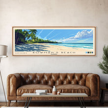 Load image into Gallery viewer, Bowman’s Beach, Florida Panoramic Print, Vacation Gift, Florida Wall Art, Beach Painting, Beach Decor, Large Wall Art, Wood Frame Art
