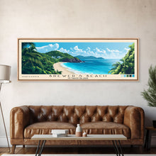 Carregar imagem no visualizador da galeria, Brewer’s Beach, US Virgin islands Panoramic Print, Vacation Gift, US Virgin islands Wall Art, Beach Painting, Beach Decor, Beach Or Lakehouse Art
