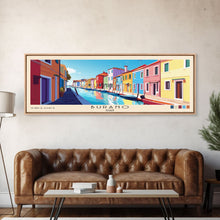 Carregar imagem no visualizador da galeria, Burano, Italy Panoramic Print, Vacation Gift, Italy Wall Art, Beach Painting, Beach Decor, Beach Or Lakehouse Art
