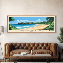 Carregar imagem no visualizador da galeria, Burwood Beach, Jamaica Panoramic Beach Print, Vacation Gift, Jamaica Wall Art, Beach Painting, Beach Decor, Beach Painting
