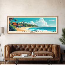 Carregar imagem no visualizador da galeria, Canggu Beach, Indonesia Panoramic Print, Vacation Gift, Indonesia Wall Art, Beach Painting, Beach Decor, Beach Or Lakehouse Art
