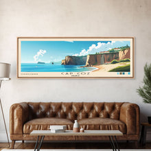 Carregar imagem no visualizador da galeria, Cap Coz, France Panoramic Print, Vacation Gift, France Wall Art, Beach Painting, Beach Decor, Large Wall Art, Wood Frame Art
